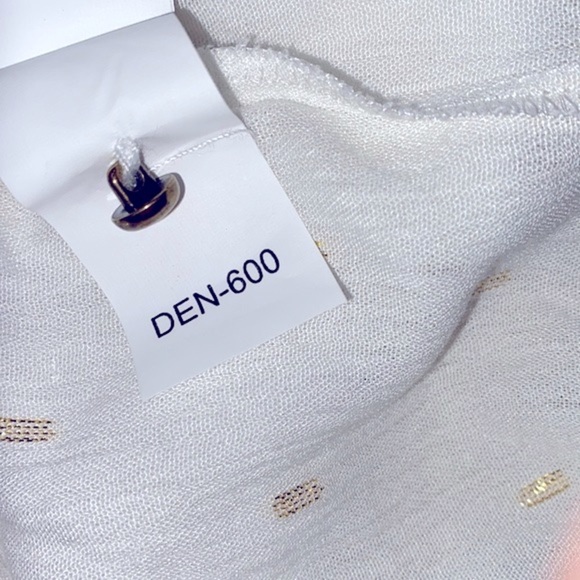 Zara top size large white with gold flecks - Picture 7 of 8